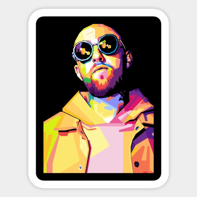 Mac Miller Pop Art Sticker by Sakent